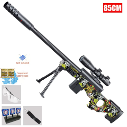 2025's New Awm and M24 Classic Manual Side Pull Mode Camouflage Pattern Pop-Up Magazine Can Launch 7-8mm Gel Ball Toy Gun