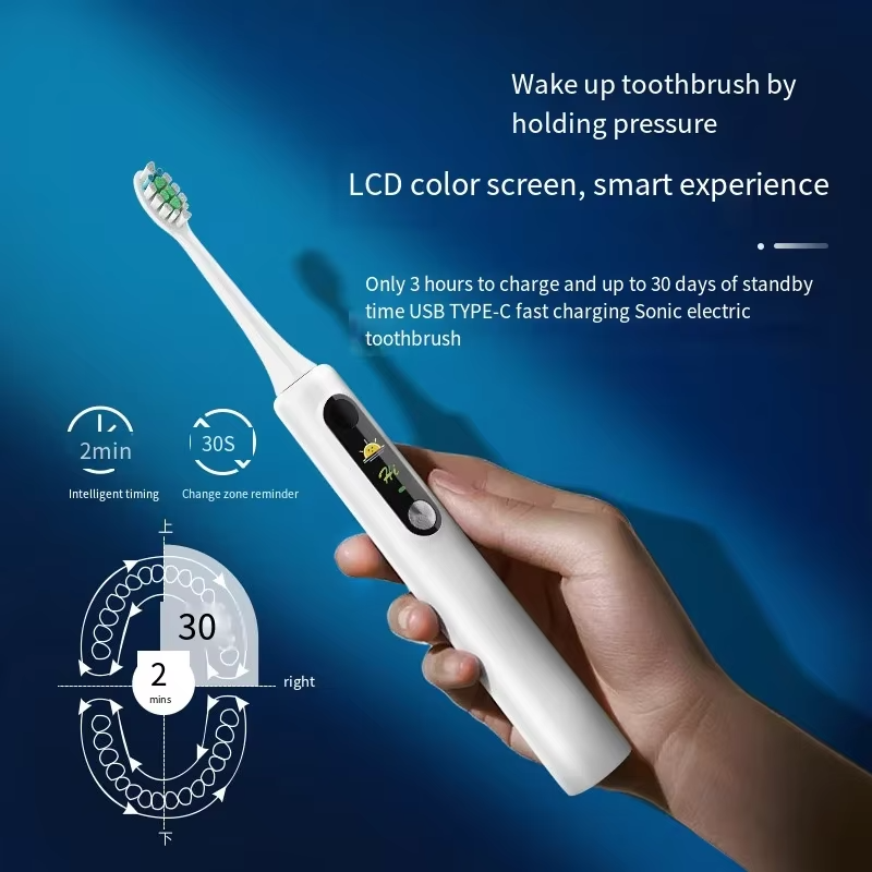 SOOENJOY Sonic Electric Toothbrush Smart LCD Screen Sonic Tooth Brush DIY Mode Automatic Cleaner Adult NB-1 Teethbursh