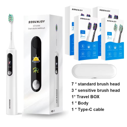 SOOENJOY Sonic Electric Toothbrush Smart LCD Screen Sonic Tooth Brush DIY Mode Automatic Cleaner Adult NB-1 Teethbursh