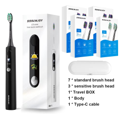 SOOENJOY Sonic Electric Toothbrush Smart LCD Screen Sonic Tooth Brush DIY Mode Automatic Cleaner Adult NB-1 Teethbursh
