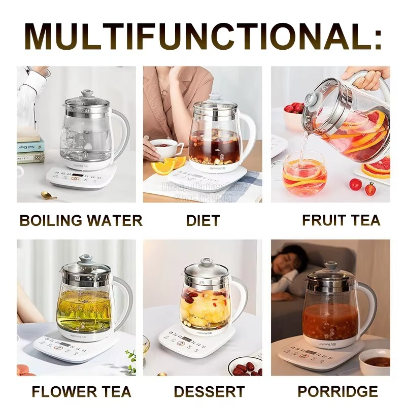 Joyoung Electric Kettle 1.5L Household Multifunction Health Pot Adjustable Firepower Temperature Tea Dessert Soup DGD1506BQ