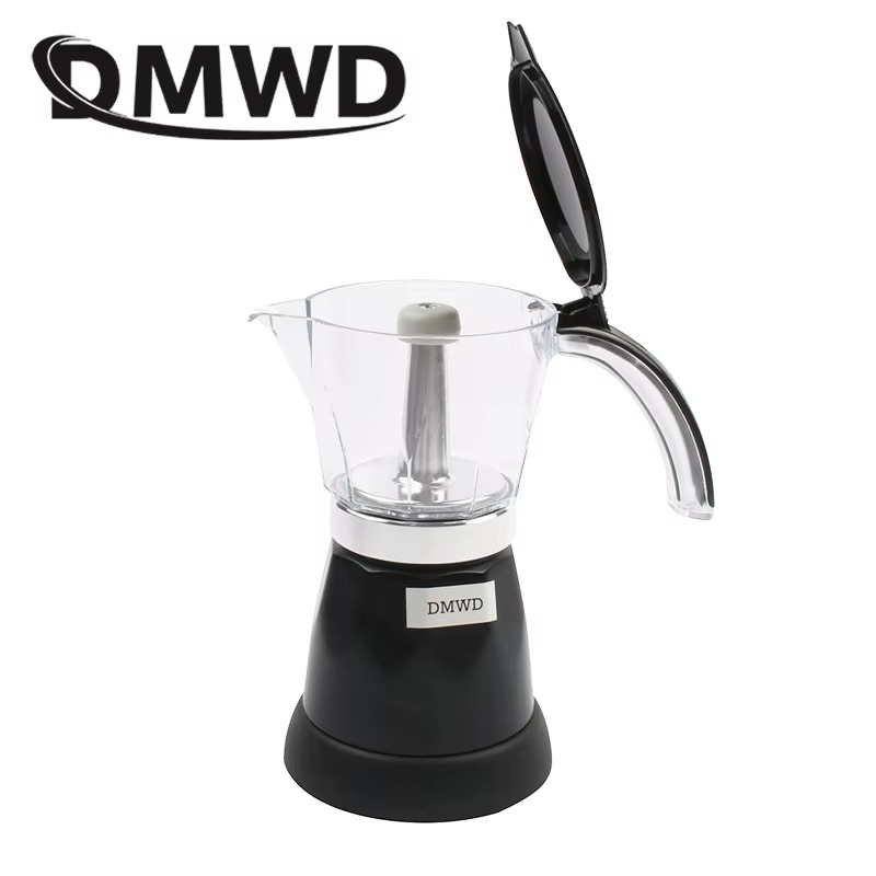 Electrica Moka Pot Espresso Italian Mocha Maker Latte Brewer 6 Cups Electric Coffee Heater Percolators Stovetop Filter Cafetiere