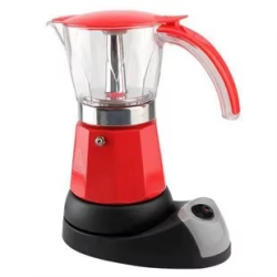 Electrica Moka Pot Espresso Italian Mocha Maker Latte Brewer 6 Cups Electric Coffee Heater Percolators Stovetop Filter Cafetiere