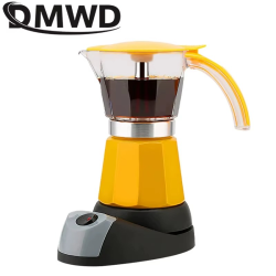 Electrica Moka Pot Espresso Italian Mocha Maker Latte Brewer 6 Cups Electric Coffee Heater Percolators Stovetop Filter Cafetiere