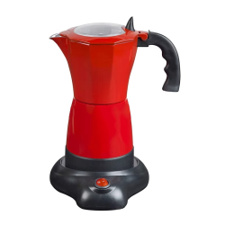 DMWD Electric Moka Maker 300ml Multi-function Espresso Italian Coffee Machine Home Office Aluminum Coffee Percolators Pot EU