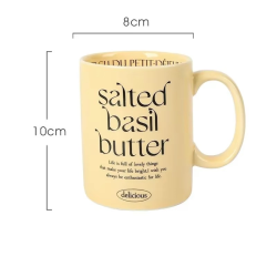 300ml Ceramic Mugs Cups for Breakfast Milk Yogurt Cereal Coffee