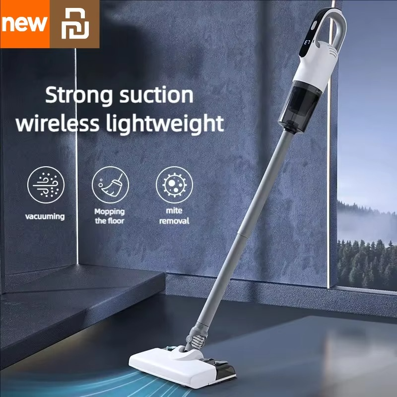 Xiami Youpin Cordless Handheld Vacuum Cleaner 2 In1 Wet Dry Vacuum Mop Sweeper Strong Suction For Pet Hair Mijia Floor Cleaning