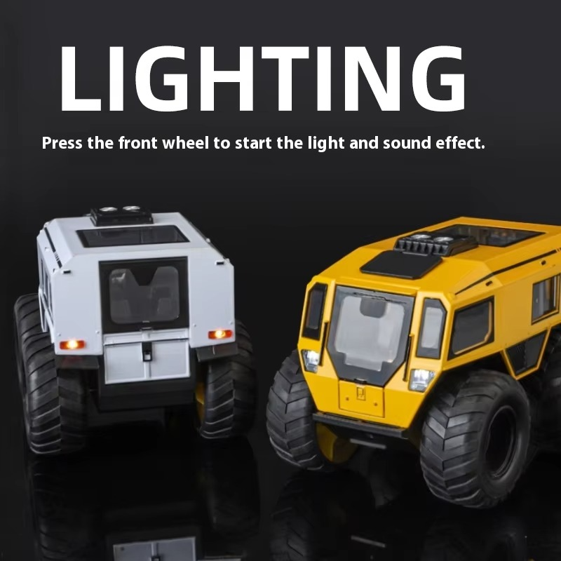 1:24 Scale Sherp ATV Model Car with LED Lights - Realistic Detail for Kids' Adventure Play - Cross-Country Fun, Toy Vehicle