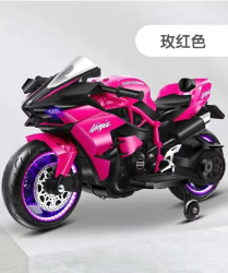 Children's Electric Car Cool Wheel Lights Dual Drive Boys Motorbike Tricycle Baby Electric Motorcycle Motorbike for Kids Ride On