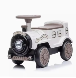 Cartoon Little Train Children's Scooter Silent Wheel Yo-yo Car PP Material Balance Walkers Twist Scooters Baby Toy Ride on Car