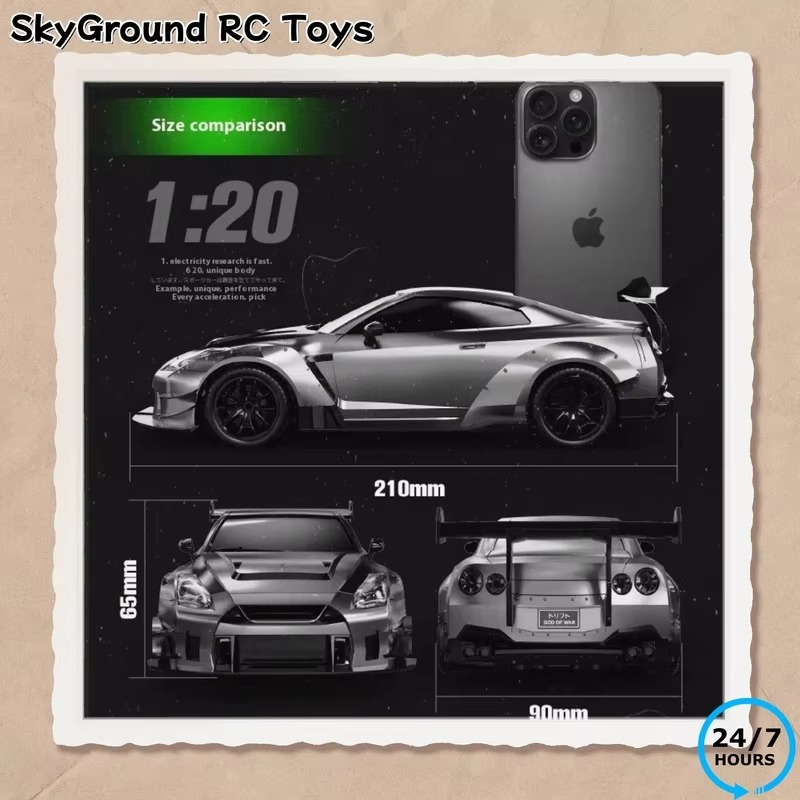 Boys Remote Control Rc Car - Four-Wheel Drive Drifting Stunt High-Speed Toy Model With Light For Children'S Play And Collection