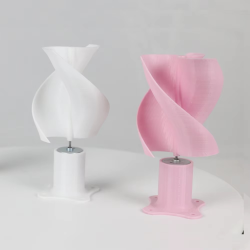 Helix Wind Turbine Model 20w Micro Wind Turbine With Led Light Vertical Wind Generator For Free Energy Education