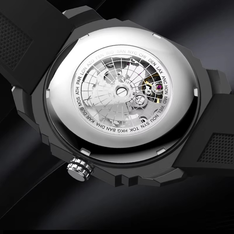 Fashionable Men's Watch Hollowed Out Luminous Tourbillon Fully Automatic Mechanical Movement Mechanical Watches reloj automático