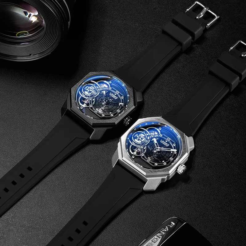 Fashionable Men's Watch Hollowed Out Luminous Tourbillon Fully Automatic Mechanical Movement Mechanical Watches reloj automático