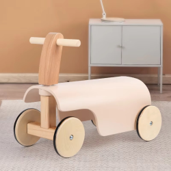 Baby Balance Car 1-3 Years Old Baby Wooden Baby Walkers Indoor Anti-rollover Yoyo Car Boys and Girls Ride On Toys