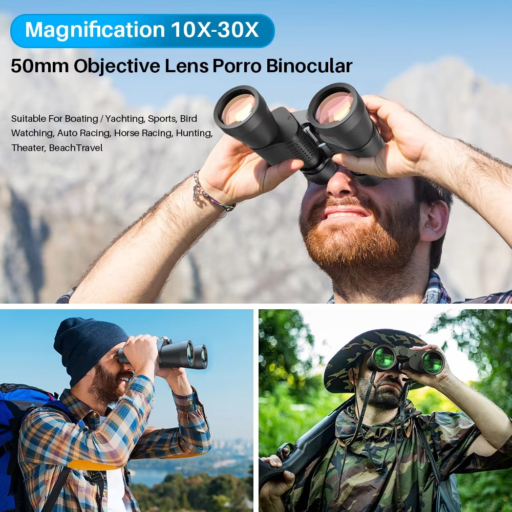 APEXEL Power Binocular 10-30X50 Telescop Zoom Prism High Powerful Hunting for Sport Bird-watching Camping Outdoor Hiking