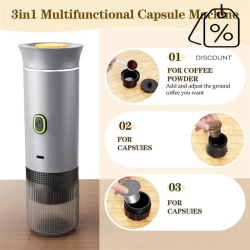 3-In-1 Portable Espresso Machine Rechargeable