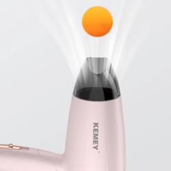 Kemei Portable Handle Compact Hair Dryer Foldable Low Noise Blower Dryer Hot Wind Long Life for Outdoor Travel 950W Student Use