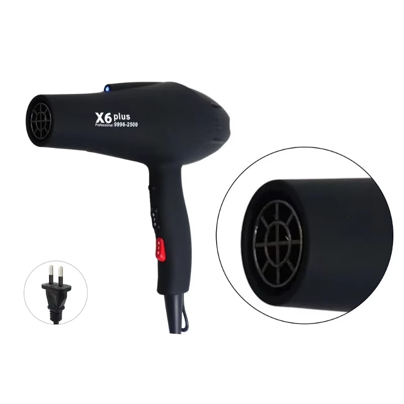 Professional Salon Grade 2500w Low Noise Ionic Heat Hair Dryer with Nozzle Dropshipping