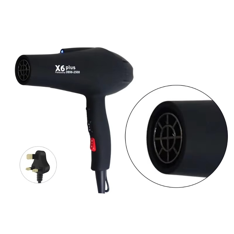 Professional Salon Grade 2500w Low Noise Ionic Heat Hair Dryer with Nozzle Dropshipping