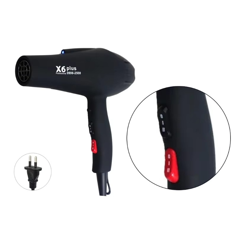 Professional Salon Grade 2500w Low Noise Ionic Heat Hair Dryer with Nozzle Dropshipping