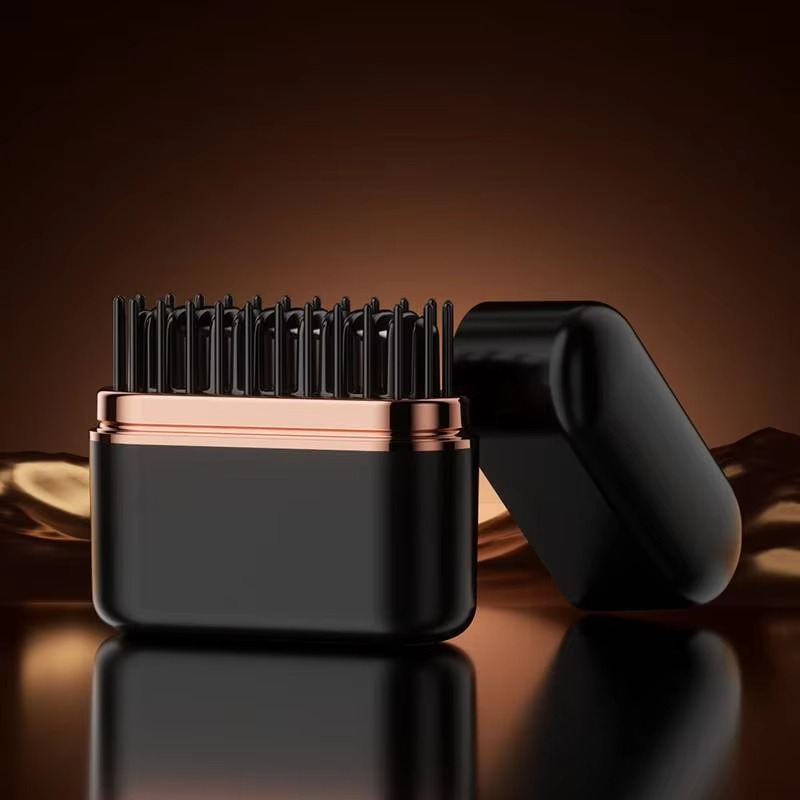 Portable Hair Straightener Brush Rechargeable Mini Smoothing Brush for Styling for Home Travel Gift Heated Electric Hair Brushes