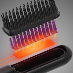 ABXH Rechargeable Hair Straightener Negative Hair Straightener Curly Hair Dual-Purpose Electric Curling Comb