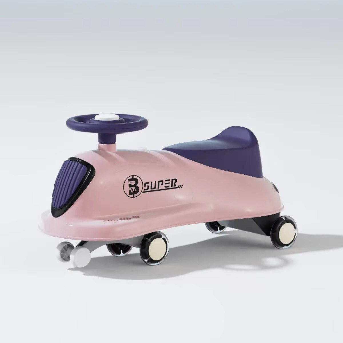 Children's Twisting Car Baby Scooter 1-6 Years Old Boys and Girls Adults Can Sit on The Silent Wheel Yo Swing Car Ride on Toys