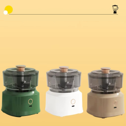 Mini Wireless Electric Garlic Press Dual Purpose Garlic Puree Usb Charging Kitchen Food Shredder Meat Grinder Vegetable Stirring