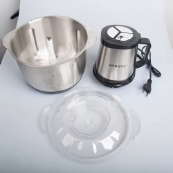 Houselin 5-liters Food Processors, Electric Chopper with Meat Grinder & Veggie Chopper - with Powerful 800W Copper Motor