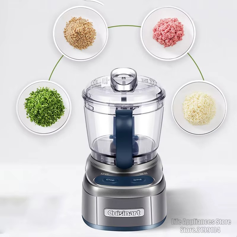 Cuisinart Food Processor 220V Electric Meat Grinder Household Multifunction Garlic Seasoning Crusher BPA Free Chopper ECH-4CN