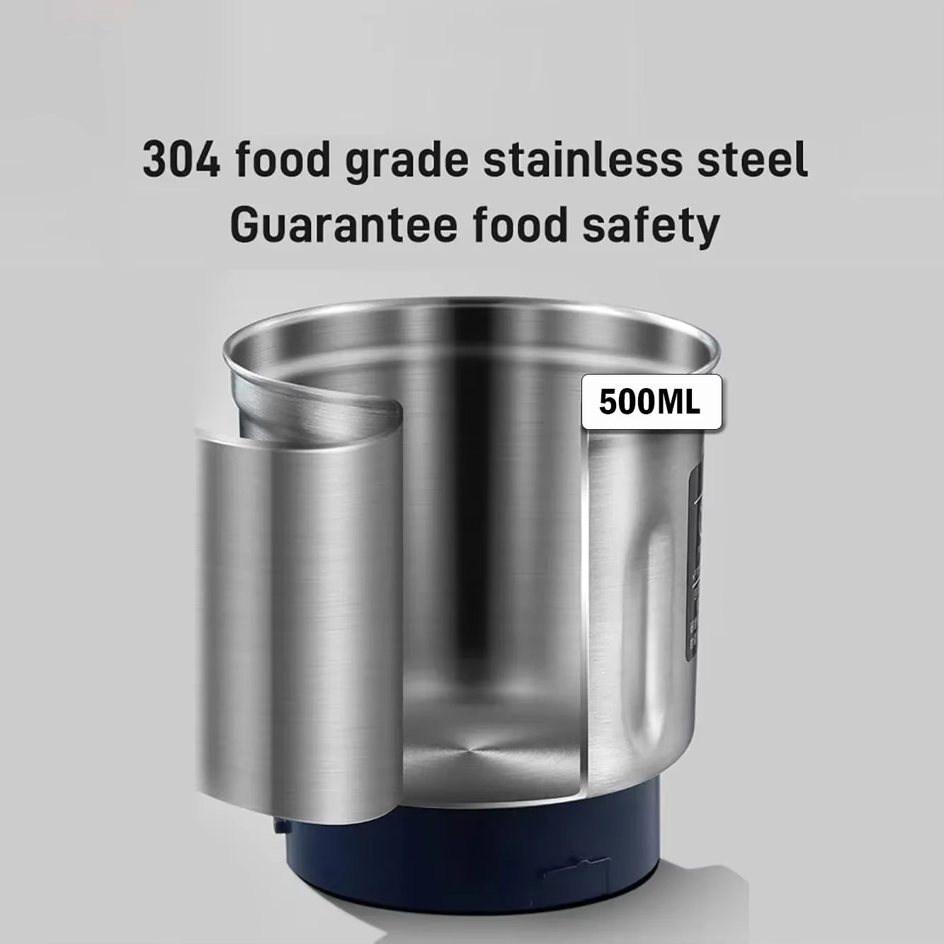 Electric Coffee Grinder Beans 500ml Grain Grinder Beans Grains Mill Household Electric Stainless Steel Grind Machine for Kitchen
