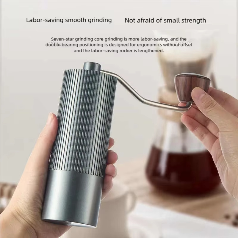 2025 Hand Cranked Bean Grinder Seven Star Coffee Grinder Household Steel Core Hand Cranked Coffee Grinder Coffee Machine