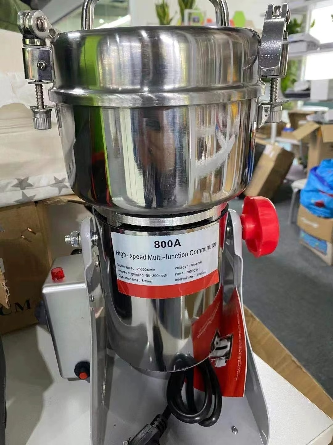 800g Grains Spices Hebals Cereals Coffee Dry Food Grinder Mill Grinding Machine Gristmill Flour Powder crusher Mill Medicine