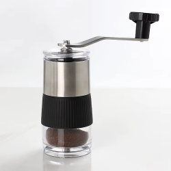Portable Manual Coffee Grinder - Stainless Steel Hand-Crank Bean Mill For Fresh Ground Coffee Maker Coffee Bar Accessories
