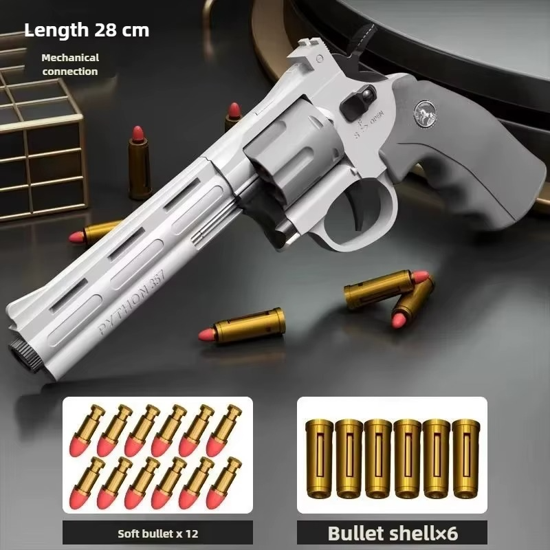 Children Portable Deringer Launcher Mini Manual Soft Bullet Shell Ejection Toy Gun Boy Small Pistol Pocket Model