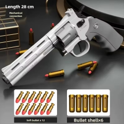 Children Portable Deringer Launcher Mini Manual Soft Bullet Shell Ejection Toy Gun Boy Small Pistol Pocket Model