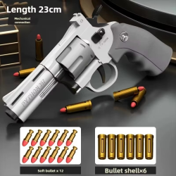 Children Portable Deringer Launcher Mini Manual Soft Bullet Shell Ejection Toy Gun Boy Small Pistol Pocket Model