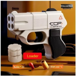 COP 357 Pistol Soft Bullet Shell Ejection Toy Gun Continuous Shooting Blaster Mini Pistola Air Gun For Adult Boys Birthday Gifts