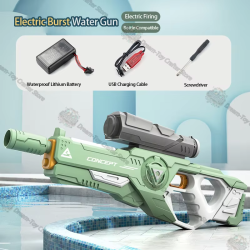 Electric Water Gun Automatic Suction Toy Large Capacity Outdoor Beach Soaker Blaster for Kids Summer Splash Play Big Size Gun