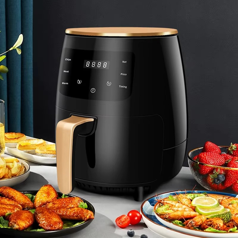 Hot Selling Multi-functional air Oil Fryer 6L Large Capacity Digital Power Intelligent Electric 1400 Watts Home Baking Area