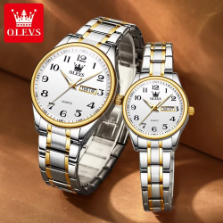 OLEVS 5567 Couple Watches Waterproof Luminous Wristwatch for Lover Date Men‘s and Women's Wristwatch Simple Fashio