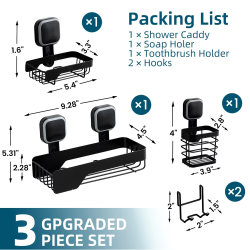 TAILI Bathroom Storage Rack No Drill Shelves Wall Mount Corner Shelf Shower Holder For Shampoo Organizer Bathroom Accessories