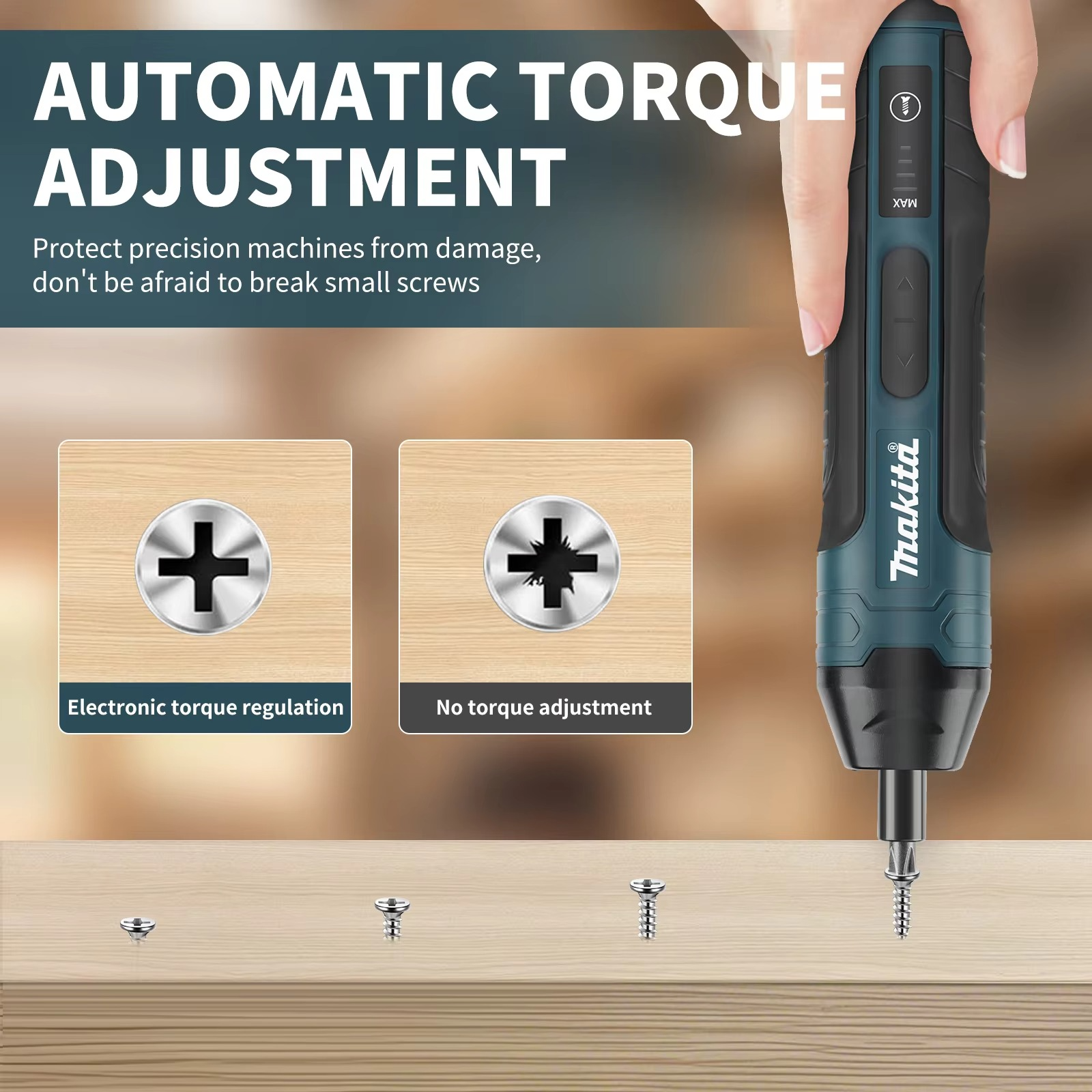 Cordless Electric Screwdriver 1300mah Rechargeable Adjustment Power Drill Multi-function Disassembly Torque Repair Tools