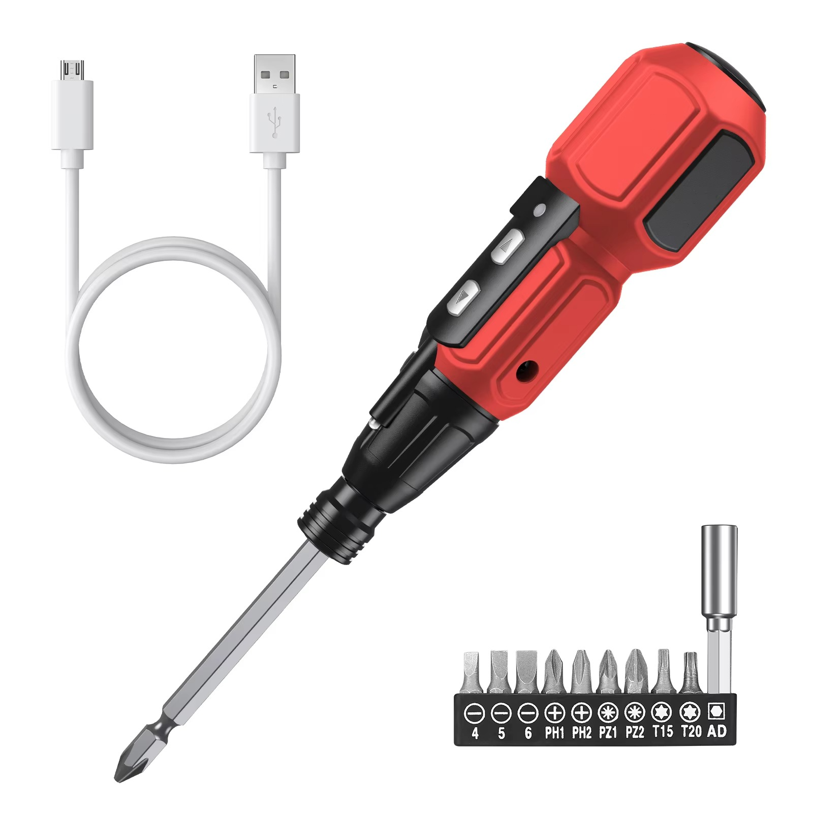 Electric Screwdriver Cordless Rechargeable Power Screwdrivers Set Portable Automatic Home Repair Tool Kit with LED Lights