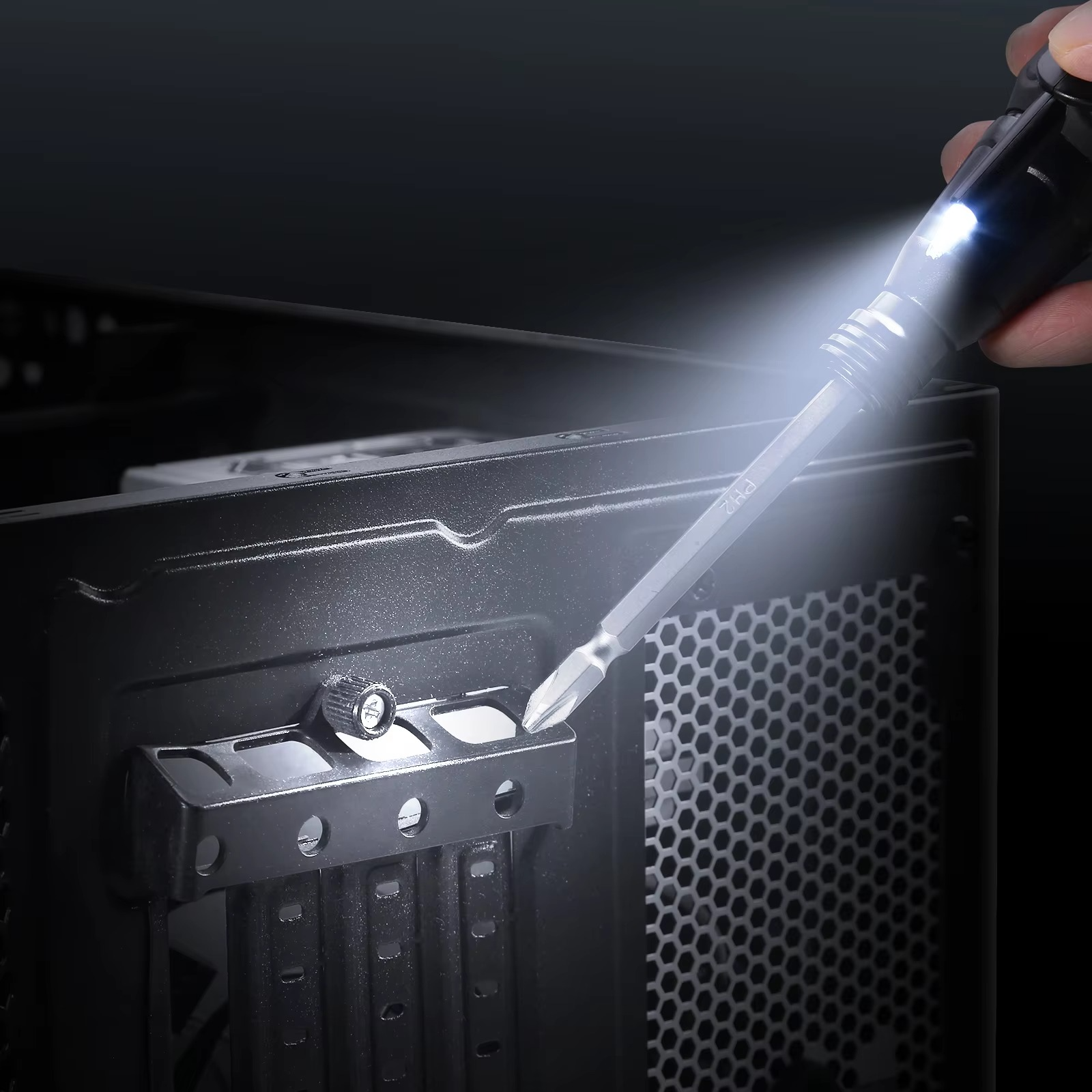 Electric Screwdriver Cordless Rechargeable Power Screwdrivers Set Portable Automatic Home Repair Tool Kit with LED Lights