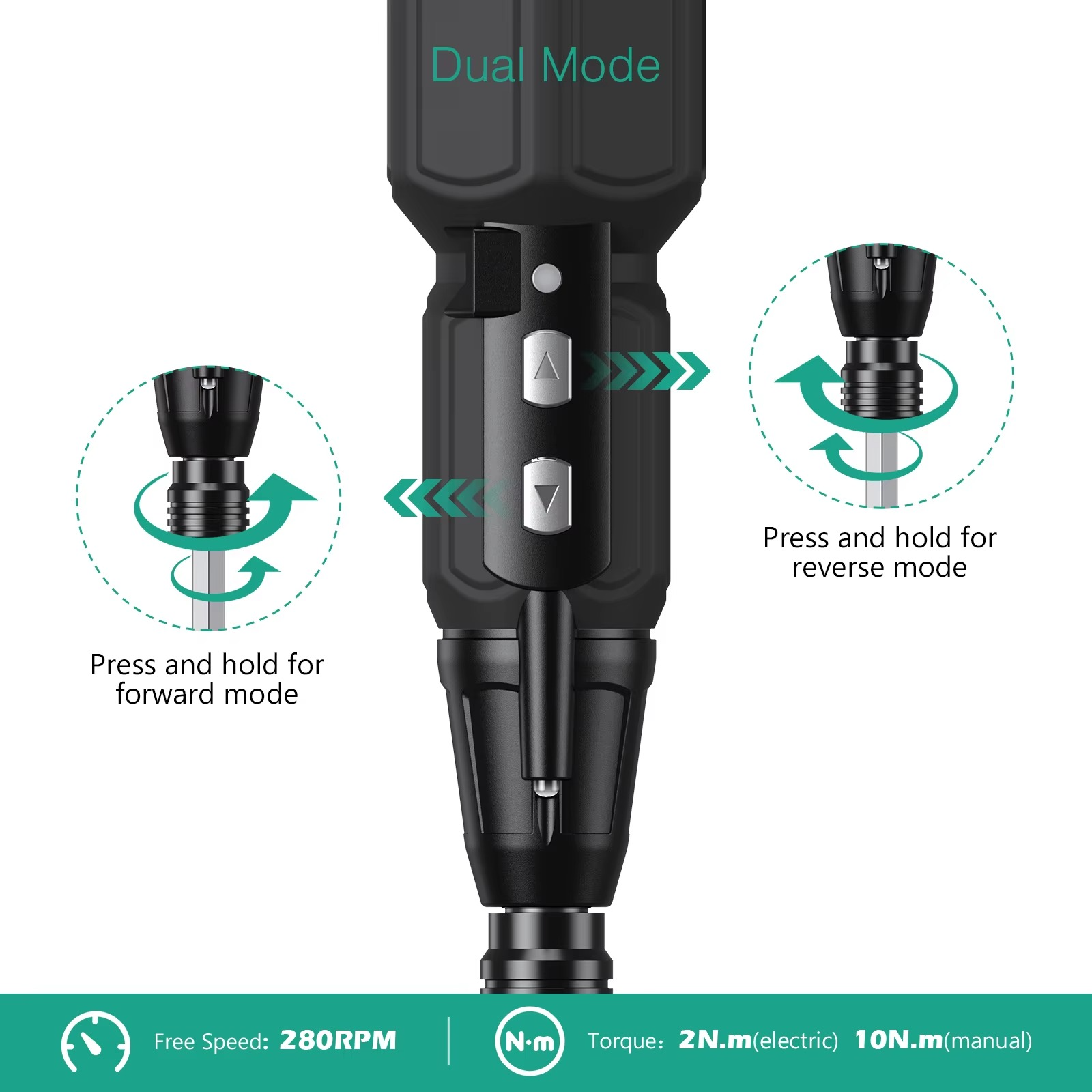 Electric Screwdriver Cordless Rechargeable Power Screwdrivers Set Portable Automatic Home Repair Tool Kit with LED Lights