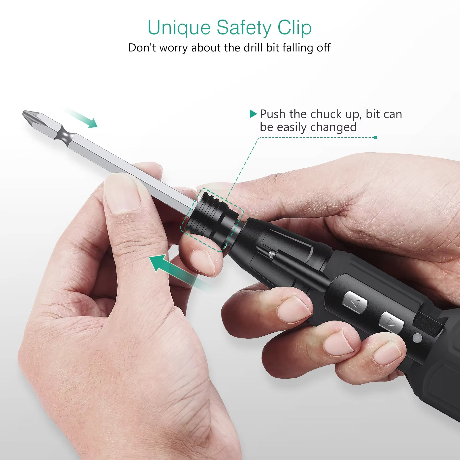 Electric Screwdriver Cordless Rechargeable Power Screwdrivers Set Portable Automatic Home Repair Tool Kit with LED Lights