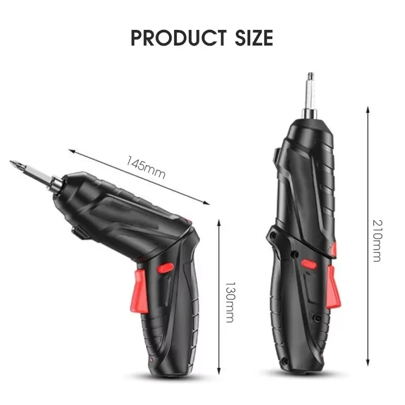 47 PCS 3 6V Cordless Screwdriver Set with 1800mAh Battery Portable Electric Screwdriver for Household Maintenance Power Tools