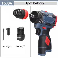 16.8V 2 In1 Drill Electric Screwdriver Multi-function Power Tool 45Nm Torque Brushless Motor Screw Driver Electronics Repairing
